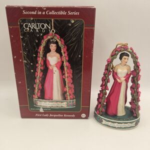 First Lady Jacqueline Kennedy Christmas Tree Ornament Carlton Cards Heirloom